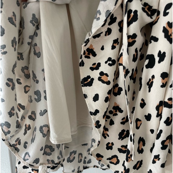 Vici Leopard Smocked Long Sleeve Mini Dress - Picture 5 of 8